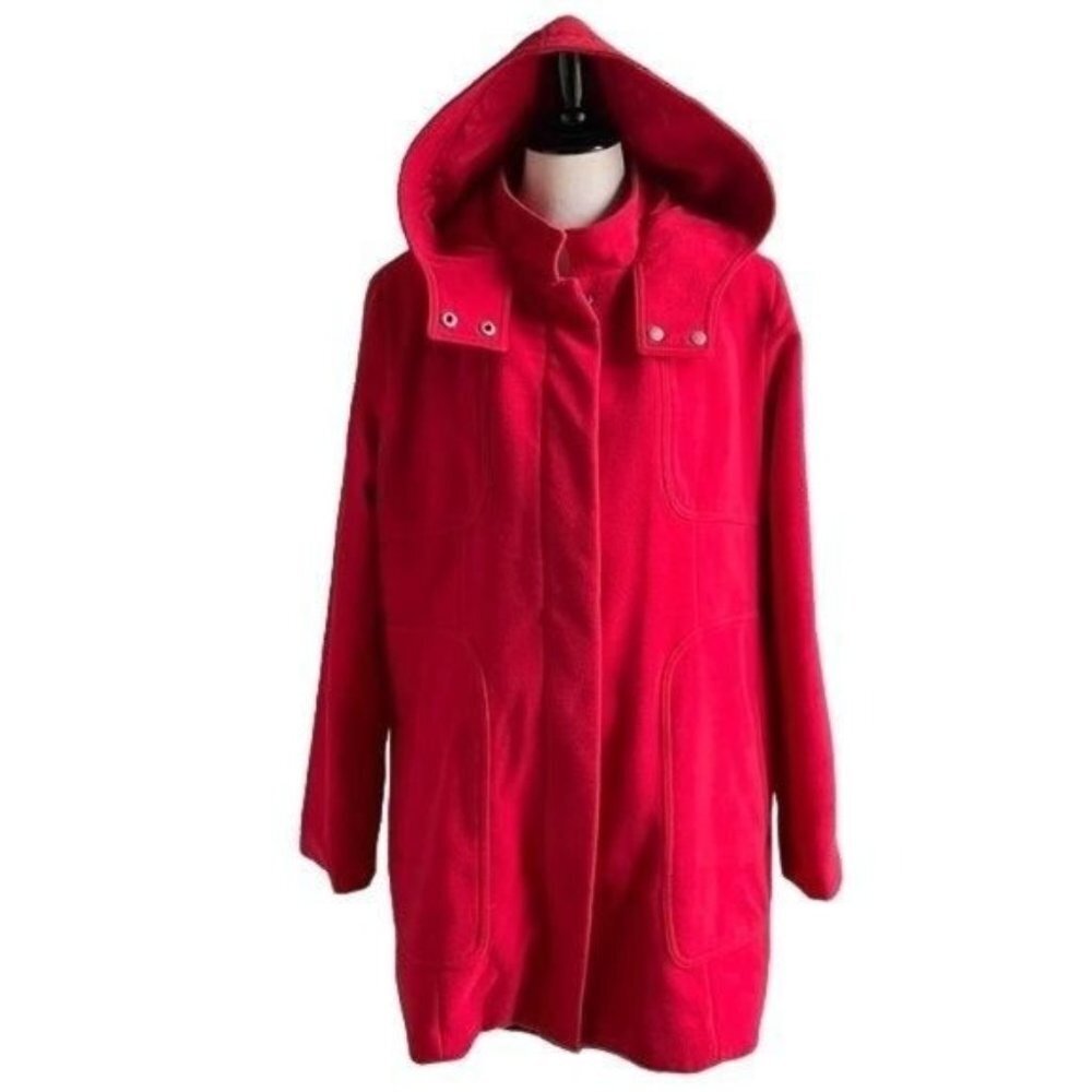 Target Merona Women's Red Hooded Winter Jacket
